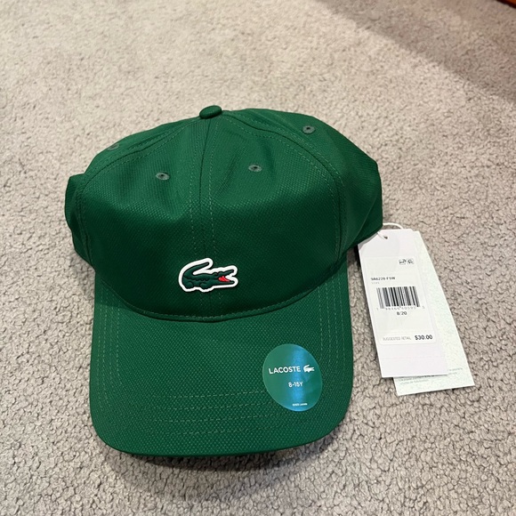 Lacoste Green Baseball Cap with Logo - Picture 1 of 3